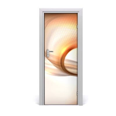 Self-adhesive door sticker Abstract background