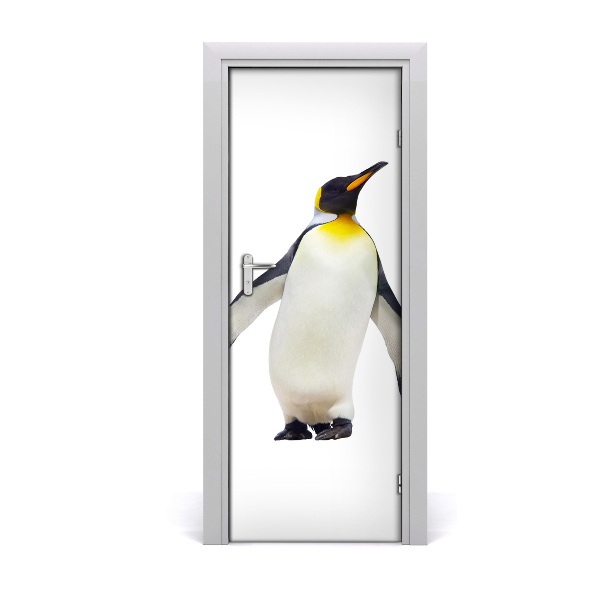 Self-adhesive door sticker Penguin wall