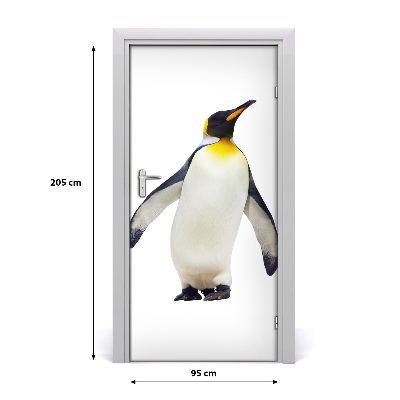 Self-adhesive door sticker Penguin wall