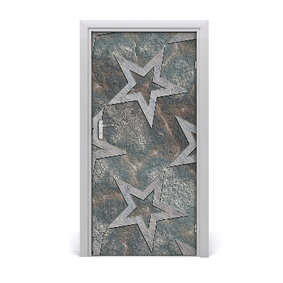 Self-adhesive door sticker Stone stars