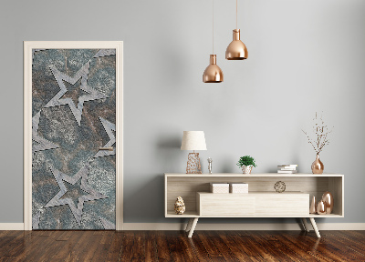 Self-adhesive door sticker Stone stars