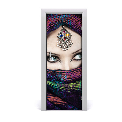 Door wallpaper Indian woman