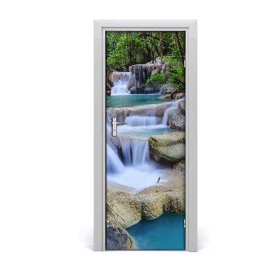 Door wallpaper Waterfall thailand