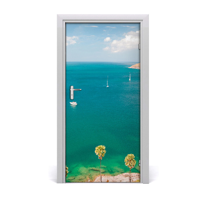 Door wallpaper Thailand yachts