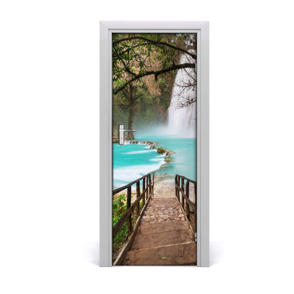 Door wallpaper Waterfall mexico