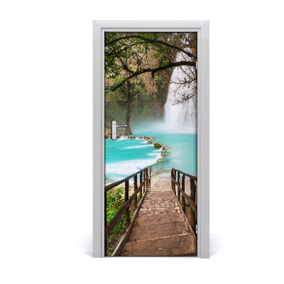 Door wallpaper Waterfall mexico