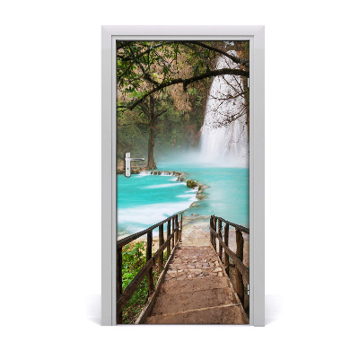 Door wallpaper Waterfall mexico