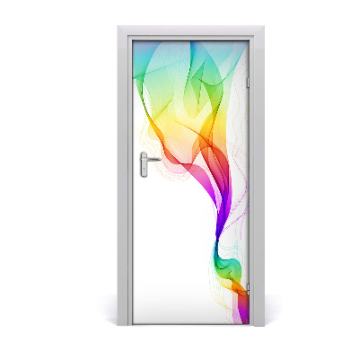 Self-adhesive door sticker Colorful abstraction