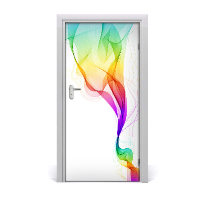 Self-adhesive door sticker Colorful abstraction