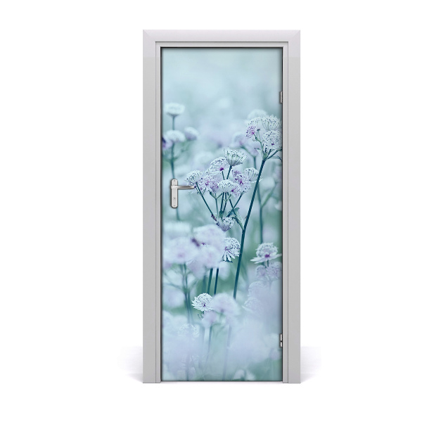 Self-adhesive door sticker Astrantia