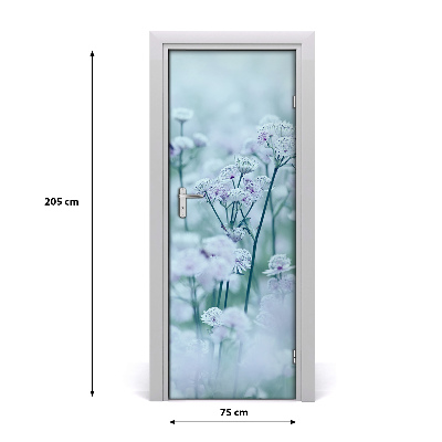 Self-adhesive door sticker Astrantia