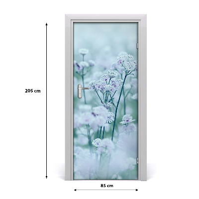 Self-adhesive door sticker Astrantia