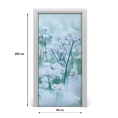 Self-adhesive door sticker Astrantia