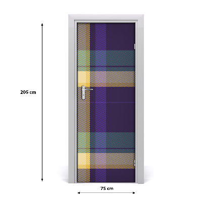 Self-adhesive door sticker Lattice texture