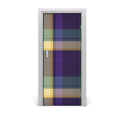 Self-adhesive door sticker Lattice texture