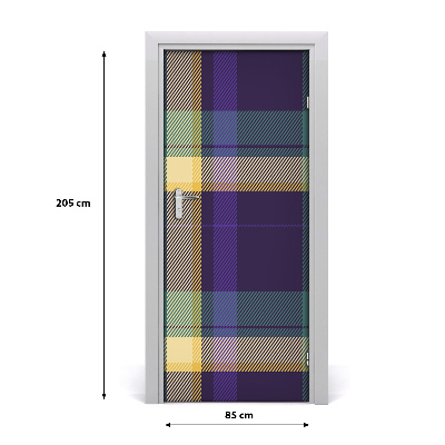 Self-adhesive door sticker Lattice texture