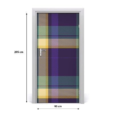 Self-adhesive door sticker Lattice texture