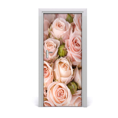 Self-adhesive door sticker Bouquet of roses