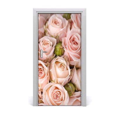 Self-adhesive door sticker Bouquet of roses