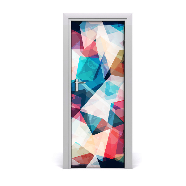 Self-adhesive door sticker Mosaic abstraction