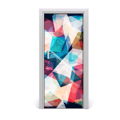 Self-adhesive door sticker Mosaic abstraction