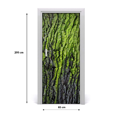 Self-adhesive door sticker Tree bark