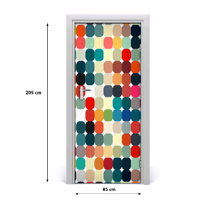 Door wallpaper Geometric background