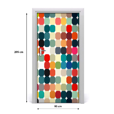 Door wallpaper Geometric background