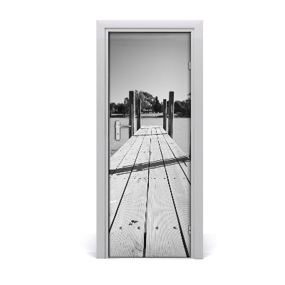 Self-adhesive door wallpaper Wooden pier