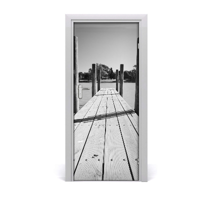 Self-adhesive door wallpaper Wooden pier