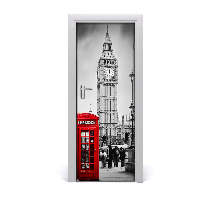 Self-adhesive door wallpaper Big ben london