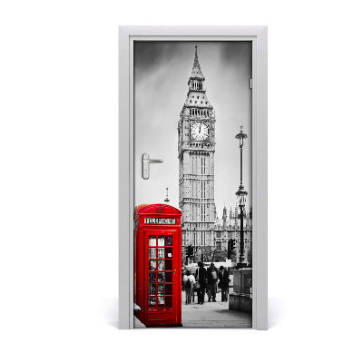 Self-adhesive door wallpaper Big ben london