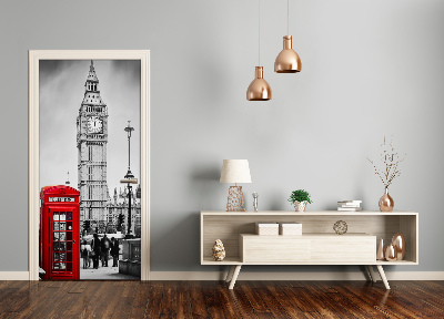 Self-adhesive door wallpaper Big ben london