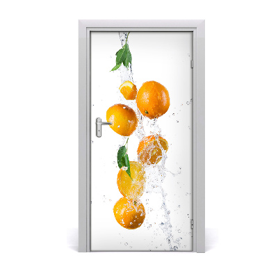 Self-adhesive door sticker Oranges