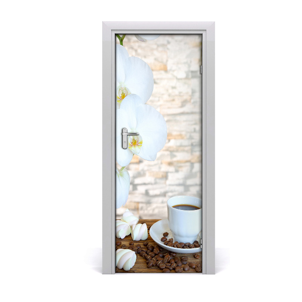 Self-adhesive door sticker Cup of coffee