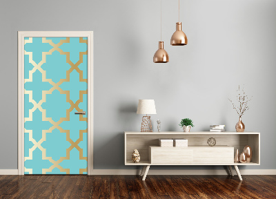 Self-adhesive door sticker Arabic pattern