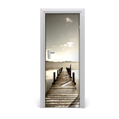 Self-adhesive door wallpaper Wooden pier