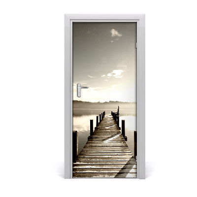 Self-adhesive door wallpaper Wooden pier