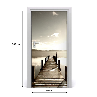 Self-adhesive door wallpaper Wooden pier