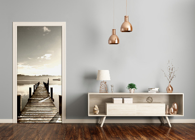 Self-adhesive door wallpaper Wooden pier