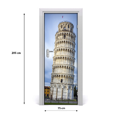 Self-adhesive door wallpaper The leaning tower of pisa