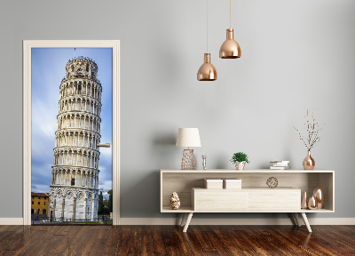 Self-adhesive door wallpaper The leaning tower of pisa