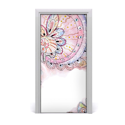 Self-adhesive door sticker Abstract pattern