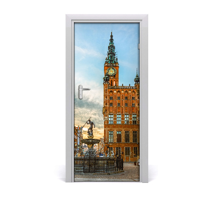 Self-adhesive door wallpaper Gdansk poland