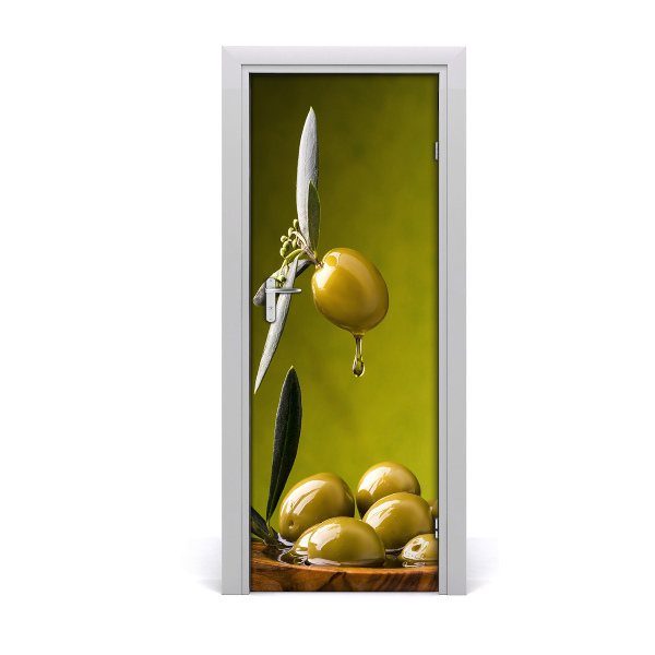 Self-adhesive door sticker Olive oil