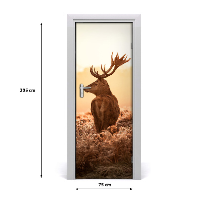 Self-adhesive door sticker Deer east