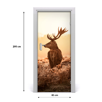 Self-adhesive door sticker Deer east