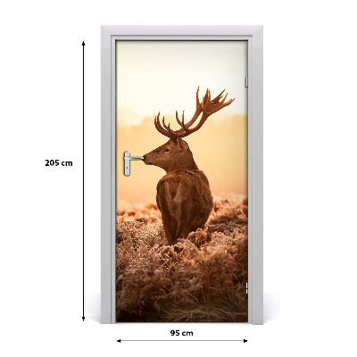 Self-adhesive door sticker Deer east