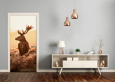 Self-adhesive door sticker Deer east