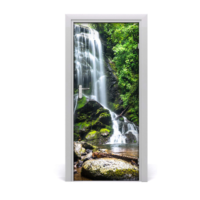 Door wallpaper Waterfall in the jungle